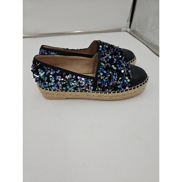 Jijixi Sequins Comfort Loafers Size 235 US 7 - Picture 2 of 5